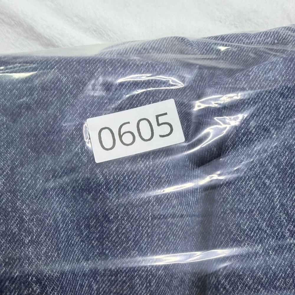 Levi's‎ 505 Regular Fit Jeans Blue Distressed Straight Leg Denim W34 L30